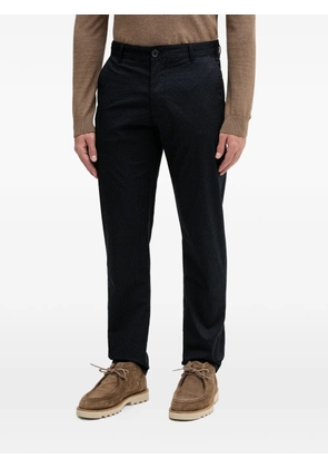 Armani Exchange logo-plaque trousers - Blue