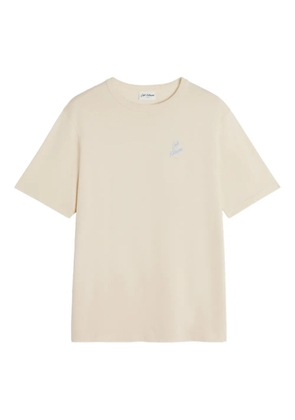 CAFÉ KITSUNÉ logo-detail T-shirt - Neutrals