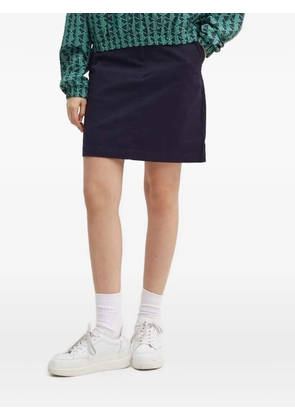 Gant button-fastening twill mini skirt - Blue
