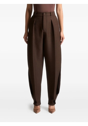 Manière De Voir Sophie twist-detail tailored trousers - Brown
