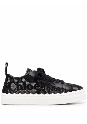 Chloé Lauren lace low-top sneakers - Black