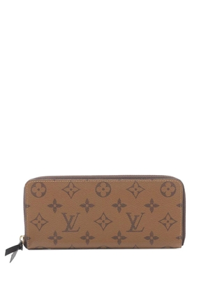 Louis Vuitton Pre-Owned 2021-2025 Monogram Reverse Clemence Wallet long wallets - Brown