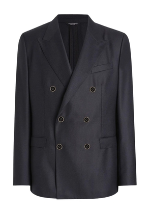 Dolce & Gabbana double-breasted buttoned blazer - Blue