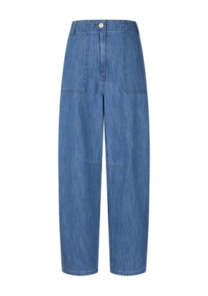 TOMBOY patch-pocket denim trousers - Blue
