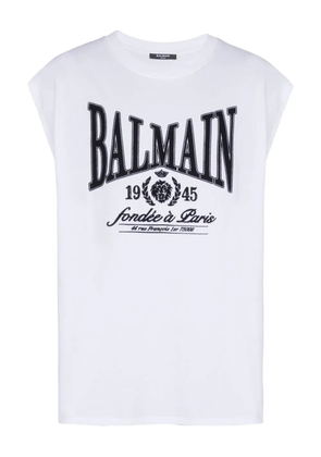 Balmain printed T-shirt - White
