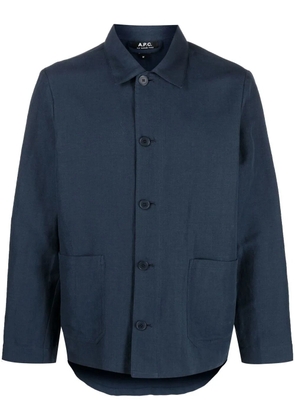 A.P.C. button-up jacket - Blue