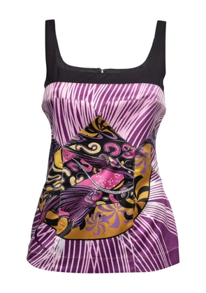 Just Cavalli Vintage silk top - Purple