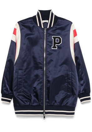 P.A.R.O.S.H. logo-patch bomber jacket - Blue