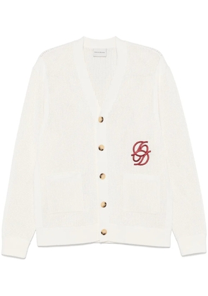 Drôle De Monsieur Le Cardigan Monogramme jacket - White