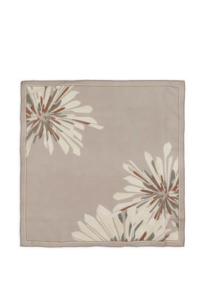 Brunello Cucinelli floral-print scarf - Green