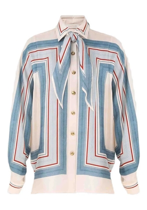 ZIMMERMANN relaxed scarf shirt - Neutrals