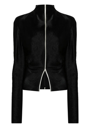 Nanushka high-neck draped top - Black