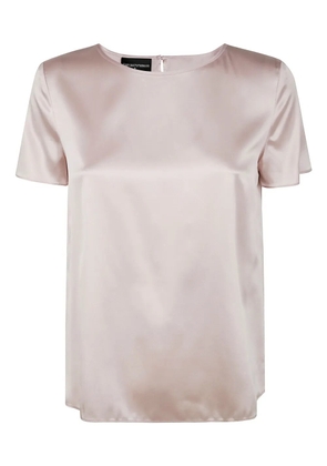 Emporio Armani silk-satin blouse - Pink