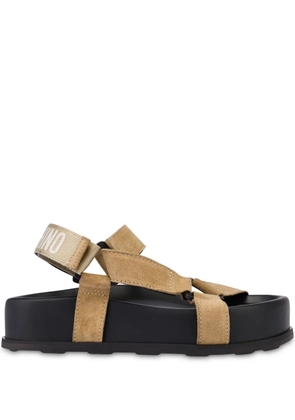 Moschino suede sandals - Neutrals