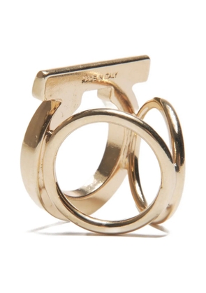 Ferragamo Pre-Owned 2000s Ganchini scarf ring - Gold