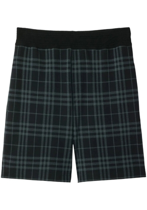 Burberry check-print shorts - Blue