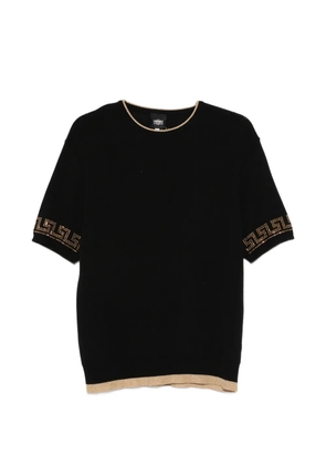 Versace Pre-Owned 2000s short-sleeve sweater - Black