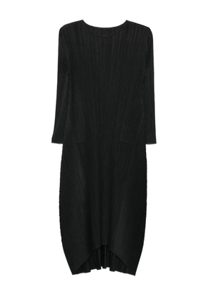 Pleats Please Issey Miyake pleated maxi dress - Black
