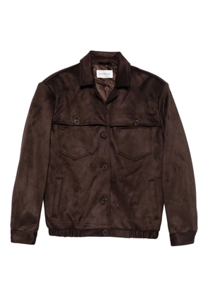 The Frankie Shop button-fastening pocket jacket - Brown