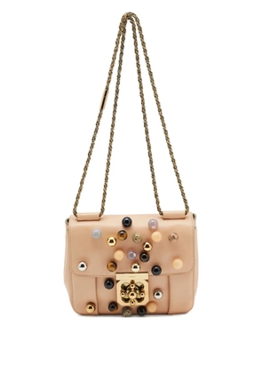 Chloé Pre-Owned Elsie leather embellished shoulder bag - Orange