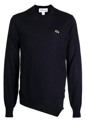 Comme Des Garçons Shirt logo-patch wool jumper - Blue