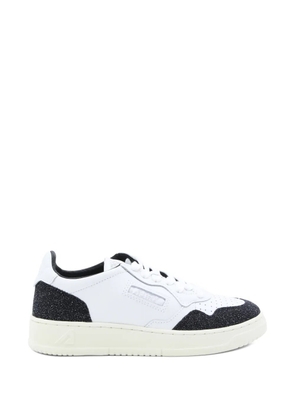 Autry glitter-panel sneakers - White