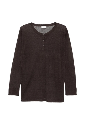 P.A.R.O.S.H. buttons T-shirt - Brown