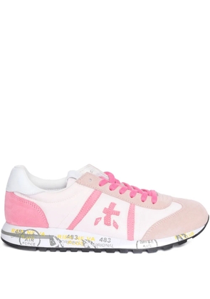 Premiata leather-panelled sneakers - Pink