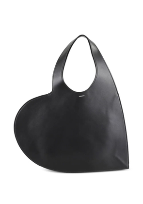 Coperni heart-shaped leather clutch bag - Black