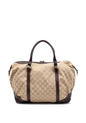 Gucci Pre-Owned 2016-2025 GG Canvas Horsebit Nail boston bag - Brown