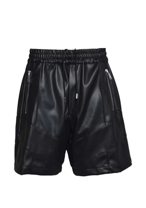 DSQUARED2 zipped-pockets leather shorts - Black