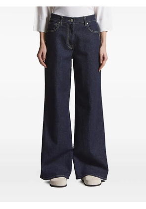 Peserico logo-patch five-pocket denim jeans - Blue