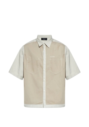 DSQUARED2 chest-pocket panelled shirt - Neutrals