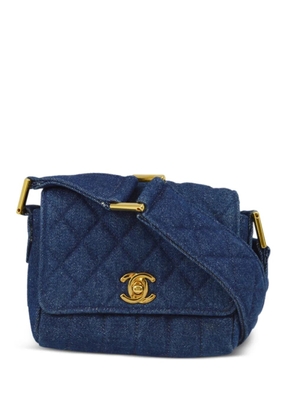 CHANEL Pre-Owned 1990 Straight Flap shoulder bag - Blue