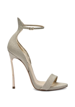 Casadei Blade Cape ankle-detail heeled sandals - Gold