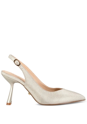 TWENTY FOURHAITCH 90mm Delfino slingback pumps - Gold