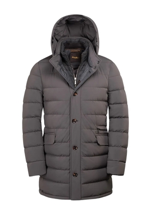 Moorer CALANDRI-KN hooded button jacket - Grey