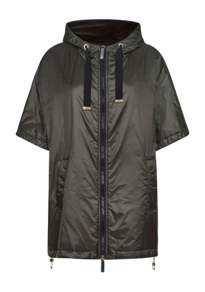 Max Mara hooded short-sleeve raincoat - Black