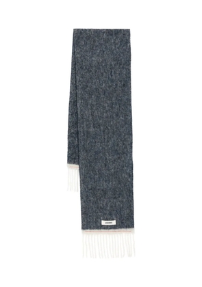 Jacquemus fringed scarf - Blue