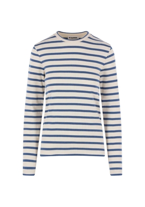 Jil Sander striped T-shirt - White