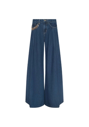 L'Agence high-rise chain-detail jeans - Blue