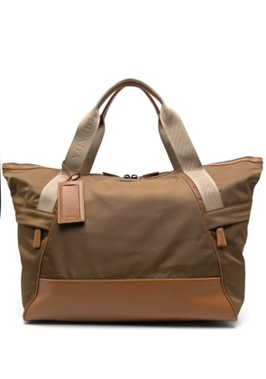 Prada triangle-logo duffle bag - F0594 Brown