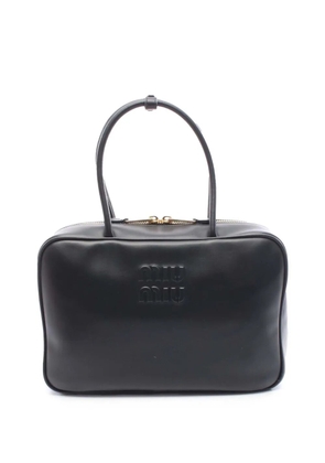 Miu Miu Pre-Owned 2010-2025 Calfskin Beau Top Handle handbag - Black