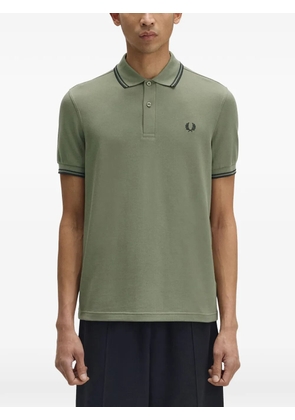 Fred Perry M3600 double broken-stitch hem polo shirt - Green