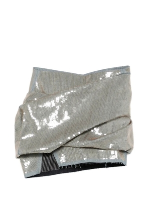 Rick Owens sequin-embellishment mini skirt - Blue