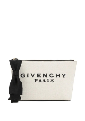Givenchy small bow-detail make up bag - Neutrals
