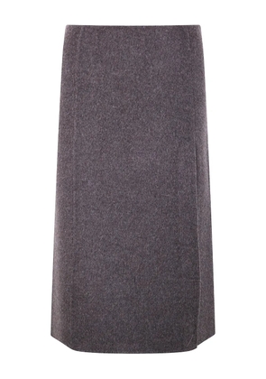 P.A.R.O.S.H. wool midi skirt - Grey
