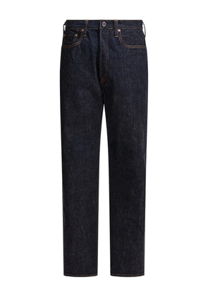 KAPITAL contrast-stitch cotton jeans - Blue