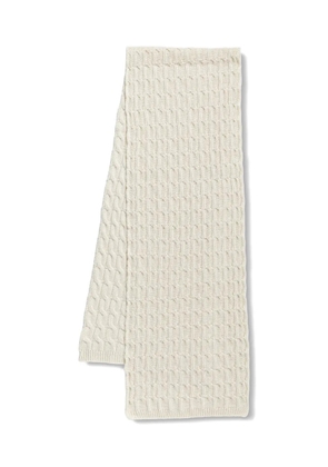 Liviana Conti cable-knit scarf - Neutrals