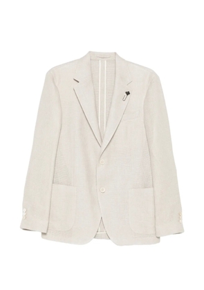 Lardini patch-pocket blazer - Neutrals